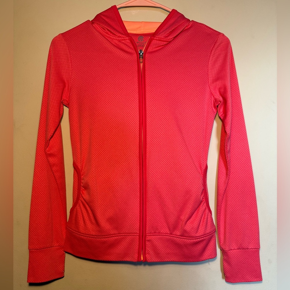 Girl’s Champion Coral Zip-Up Hoodie Size L 10-12